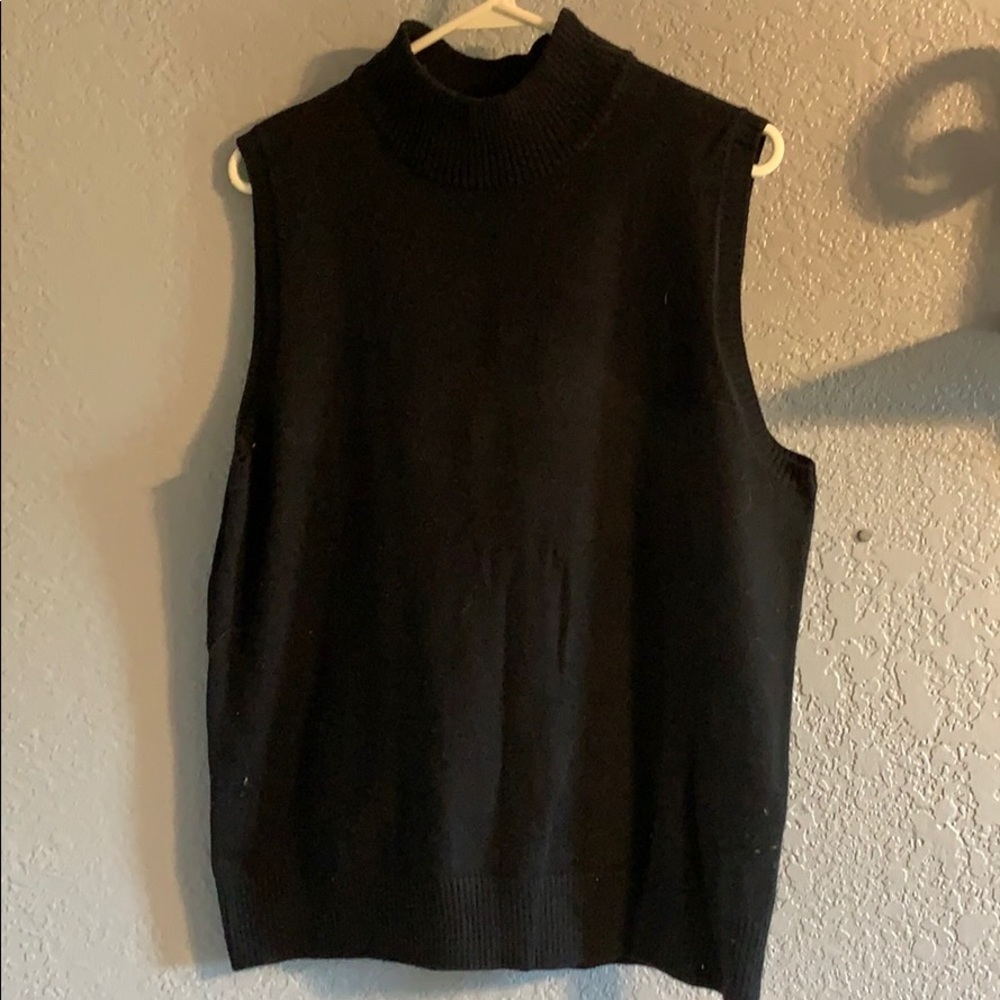 Black sweater vest